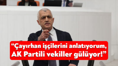 DEM Parti Kocaeli Milletvekili Ömer Faruk Gergerlioğlu, genel kurulda yaptığı