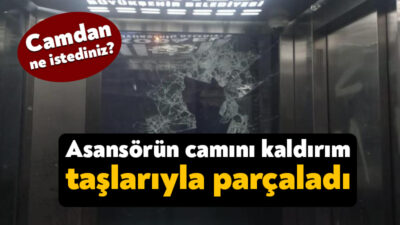 Kocaeli'nin Darıca ilçesinde bir çocuk, üst geçitte bulunan asansörün aynalı