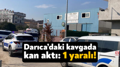 Kocaeli'nin Darıca ilçesinde alacak verecek meselesi sebebiyle çıkan kavgada bir