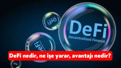 DeFi, yani (Decentralized Finance), merkezi olmayan finans sistemlerini ifade eder ve