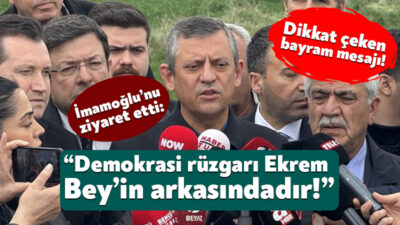 Cumhuriyet Halk Partisi Genel Başkanı Özgür Özel, cezaevindeki İBB Başkanı