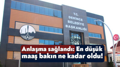 Derince Belediyesi’nde işçi ve iş veren temsilcisi arasındaki toplu iş