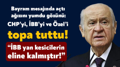 MHP Genel Başkanı Devlet Bahçeli Ramazan Bayramı için yayınladığı mesajında