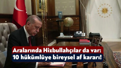 Cumhurbaşkanı Recep Tayyip Erdoğan, Ramazan Bayramı’nın öncesinde aralarında Hizbullah davasında