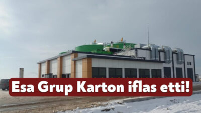 Kocaeli’de faaliyet gösteren Esa Grup Karton Şirketi iflas etti. Karar,