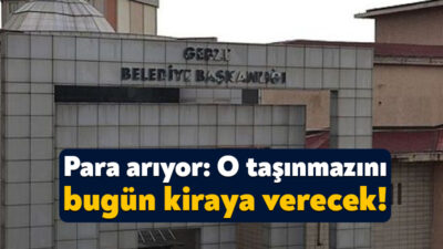 Gebze Belediyesi yaşanan ekonomik krize karşı kaynak yaratmak amacıyla bünyesinde