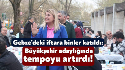 Cumhuriyet Halk Partisi Gebze İlçe Örgütü dün Gebze’deki vatandaşlara iftar
