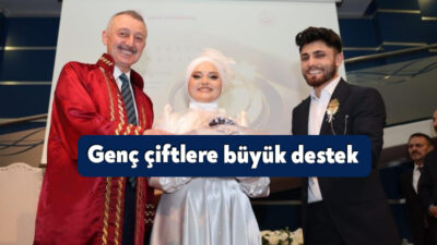 Kocaeli Büyükşehir Belediyesi'nin "Evlenecek Gençlerin Desteklenmesi Projesi" kapsamında çeyiz desteği