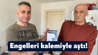 Kocaeli'de yaşayan yüzde 93 görme engelli Hacı Yılmaz, hayata yazarak