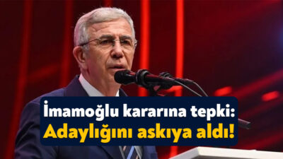 İstanbul Büyükşehir Belediye Başkanı Ekrem İmamoğlu’nun diplomasının iptal edilmesine Ankara