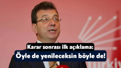 İstanbul Büyükşehir Belediye Başkanı Ekrem İmamoğlu tutuklama kararının arından sosyal