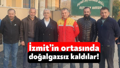 İzmit’in Yeşilova Mahallesi Gümüşsuyu Sokak’ta oturan vatandaşlar doğalgazsız kaldı. DEM
