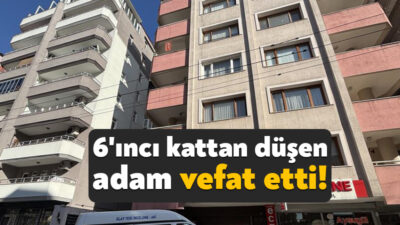 Kocaeli'nin İzmit ilçesinde 7 katlı apartmanın 6'ncı katındaki balkondan düşen