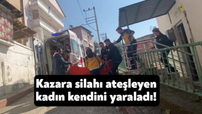 Kocaeli'nin İzmit ilçesinde tabancayla kazara kendini vuran kadın bacağından yaralandı.