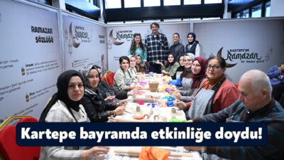 Ramazan Ayı münasebetiyle Kartepe Sanat Evi’nde düzenlenen etkinliklere Kartepeliler büyük