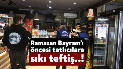 Ramazan Bayramı öncesinde Kartepe Belediyesi Zabıta Müdürlüğü ekipleri, tatlı üretimi