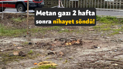 Kocaeli'nin Kartepe ilçesinde 14 gündür süren metan gazı yangınının