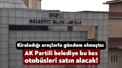 Gebze Belediyesi 7 adet otobüsü satın almak için ihaleye çıkacak.