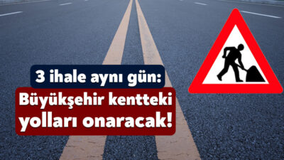 Kocaeli Büyükşehir Belediyesi kentin yol bakım ve onarım işlerinin yapılması