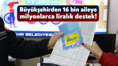 Büyükşehir, sosyal belediyecilikte insana dokunan hizmetlerinde sınır tanımıyor. Gıda kolisi