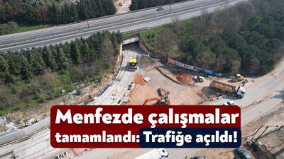 “Alikahya Stadyum Tramvay Hattı” projesi kapsamında trafiğe kapatılan menfezin yeniden