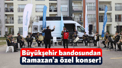 Büyükşehir Belediyesi Bando Takımı, Ramazan’a özel repertuvarıyla Kartepe’de sağlık personeli