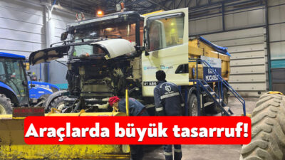Büyükşehir Belediyesi, araçlarının bakımını kendi atölyelerinde uzman ekiplerle hızlı ve