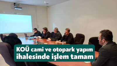 Büyükşehir, Umuttepe Kampüsü’nde yapımı planlanan otopark ve cami projesi çalışmalarına