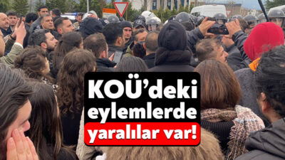 Kocaeli Üniversitesi’nde bugün öğle saatlerinde Ekrem İmamoğlu’na destek olmak için