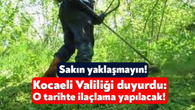 Kocaeli Valiliği, Devlet Demiryolları İşletmesi tarafından bazı istasyonlarda ilaçlama çalışması