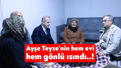 Kocaeli'de yalnız ve yıkık evde yaşayan Ayşe Teyze'ye prefabrik