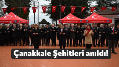 Kocaeli'de 18 Mart Çanakkale Zaferi'nin 110'uncu yıl dönümünde şehitler, düzenlenen