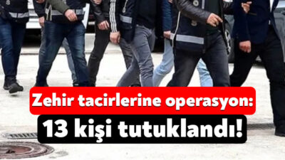 Kocaeli’de emniyet ve jandarma ekipleri tarafından uyuşturucuya yönelik olarak yapılan