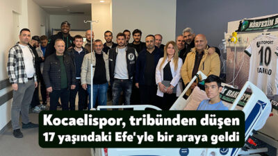 Kocaelispor oyuncuları ve yöneticileri, 8 Şubat tarihinde evinde oynadığı maçta