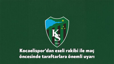 Kocaelispor, bugün kendi evinde karşılaşacağı Sakaryaspor maçı öncesinde taraftarlara önemli