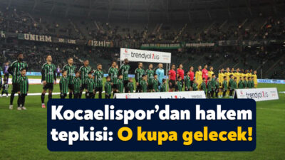 Kocaelispor, ligin 27.haftasında oynan İstanbulspor maçındaki hakem kararına ilişkin basın