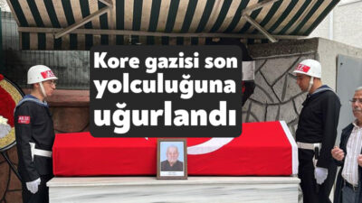 Kocaeli'nin Darıca ilçesinde hayatını kaybeden 95 yaşındaki Kore gazisi, askeri