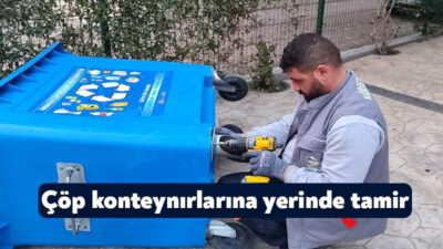 Körfez Belediyesi ekipleri ilçede kırık durumda olan ve zamanla deforme