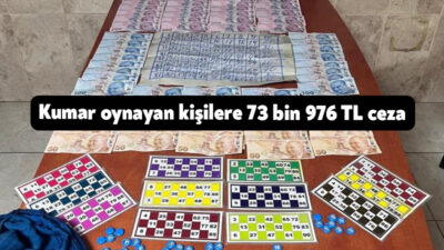 Kocaeli'nin Kartepe ilçesinde ruhsatsız umuma açık yere dönüştürülmüş alanda kumar