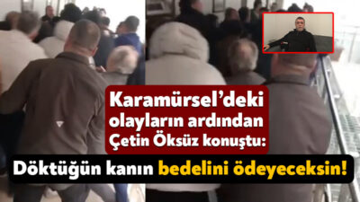 Kocaeli'nin Karamürsel ilçesinde belediye binasının içinde bir ihalenin ardından çıkan