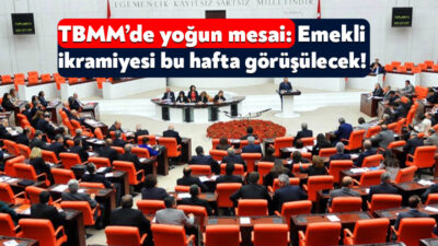 TBMM’de yeni haftada çalışmalarına yoğun bir gündemle devam edecek. Emekliye