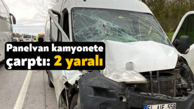 Kocaeli'nin Kartepe ilçesinde seyir halindeki panelvan sürücüsü direksiyon hakimiyetini kaybederek