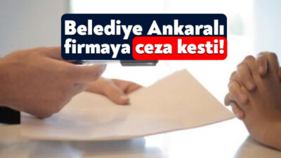 İzmit Belediyesi, Ankara’da faaliyetlerini sürdürmekte olan Rahime Ülker isimli şahıs