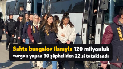 Sosyal medya üzerinden Sapanca'da sahte bungalov kiralama ilanı vererek vatandaşları