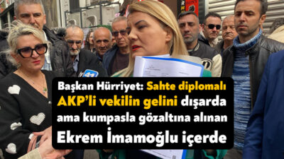 Başkan Hürriyet, önseçim sandıklarının önünde yaptığı açıklamada; “Sahte diplomadan memur