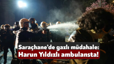 Saraçhane’de Ekrem İmamoğlu’nun tutuklanmasına yönelik olarak devam eden eylemler kapsamında
