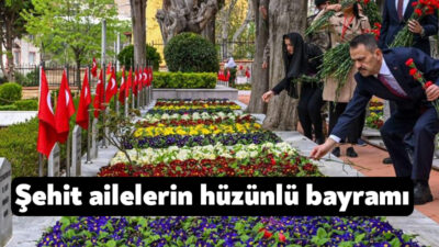 Kocaeli'de Namazgâh ve Polis Şehitliğinde hüzünlü bayram yaşandı, ziyarette dualar