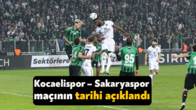 Kocaelispor, Trendyol 1. Lig’in 31. haftasında Sakaryaspor ile karşı karşıya