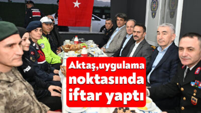 Vali İlhami Aktaş, iftar programında Kartepe Uygulama Noktasında görevli polis