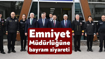 Vali İlhami Aktaş, İl Emniyet Müdürlüğü’nü ziyaret ederek mesai mefhumu
